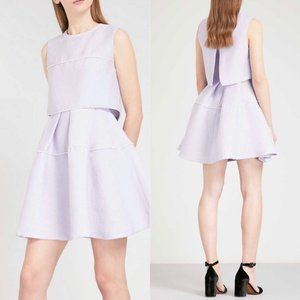 [NWT] Sandro Paris Pearl-Detail Babydoll Lavender Dress